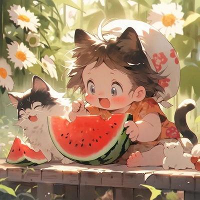 吃瓜网红照片头像动漫版,网红照片头像变身动漫版，萌态可掬引关注  第2张